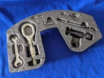 Bentley Continental Flying Spur Gt Trunk Tools Foam Tow Hook Wrench Wheel Cap Used. Price: $65.00.