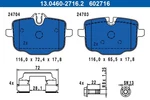 For Ate 13.0460-2716.2 Brake Pad Set, Disc Neu. Price: $97.10.