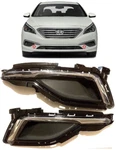 Fog Lamp Light Hole Blank Cover For Hyundai Sonata 15-17 Front Bumper Trim Bezel New. Price: $64.99.