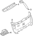 Genuine Nissan Lift-gate Trim Cover 90900-7BA0A New. Price: $294.55.