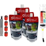 Liquid Rubber Sealant For Tubeless Tires, Protect From Punctures Up To 3/8" New. Price: $106.70.