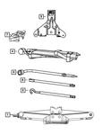 Genuine Mopar Scissors Jack 68239615AA New. Price: $137.66.