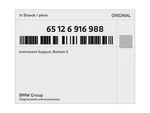 Genuine Bmw Instrument Support, Bottom 65-12-6-916-988 New. Price: $24.11.
